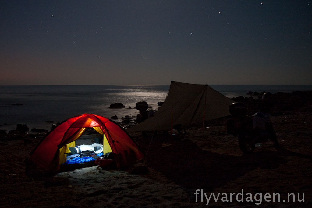 Camping vid havet